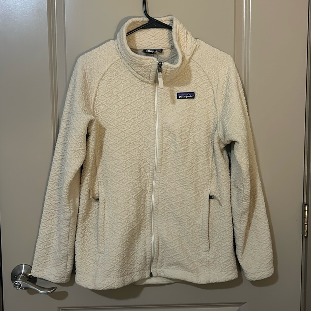 Patagonia Patterned Fleece Zip Up Sweater Jacket